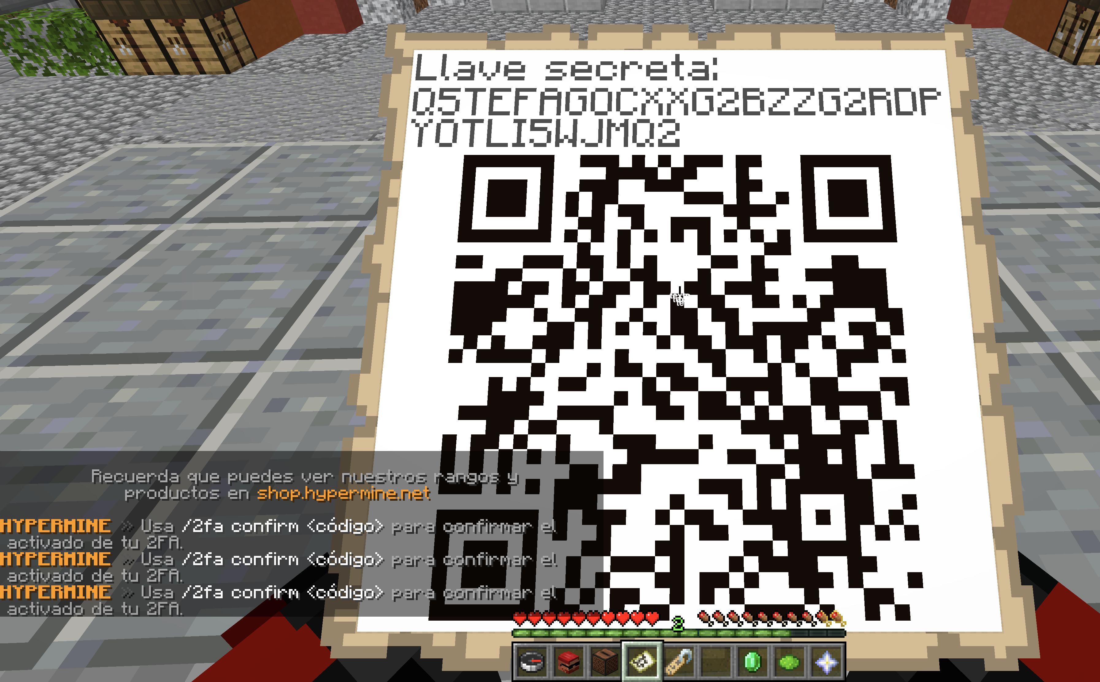 Exemple de mapa amb QR d'autenticació