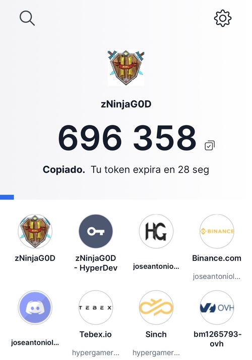 Exemple d'un codi temporal a l'aplicació